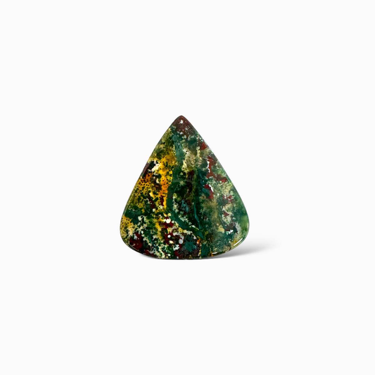 Natural  Ocean Jasper Stone 60.58 Carats Pear Cabochon Shape (45x40x4.5 mm )