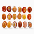 Natural Orange Eye Agate (Aqeeq Stone) Oval Cabochon 16x12 mm 9-10 Carats lot