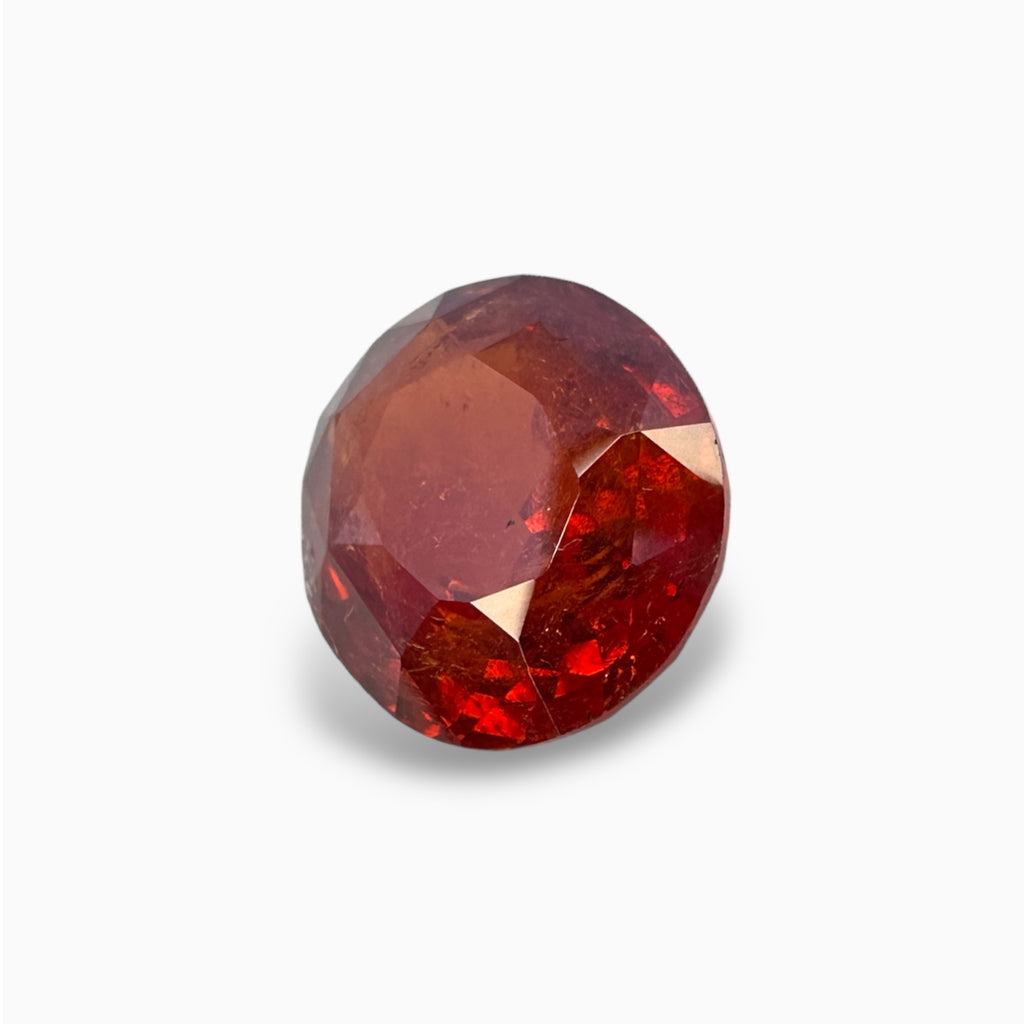 Natural Orange Sapphire Oval Stone 8.89 Carats Certified by IDL from Srilanka