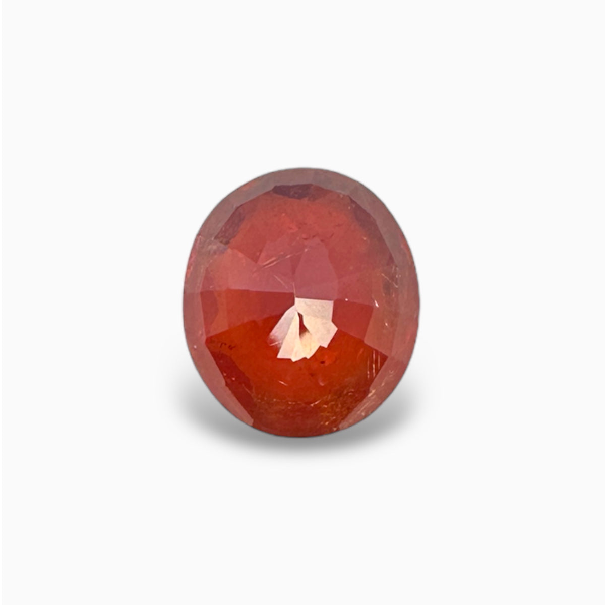 Natural Orange Sapphire Oval Stone 8.89 Carats Certified by IDL from Srilanka