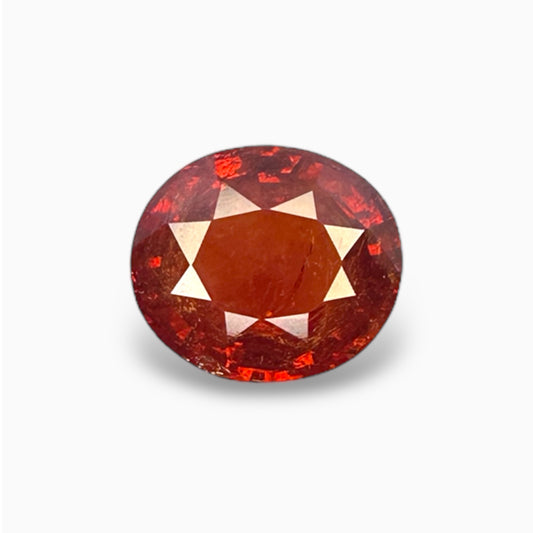 Natural Orange Sapphire Oval Stone 8.89 Carats Certified by IDL from Srilanka