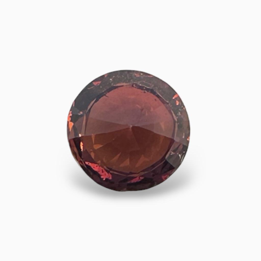 Natural Orange Sapphire Round Stone 3.62 Carats Certified by IDL from Srilanka