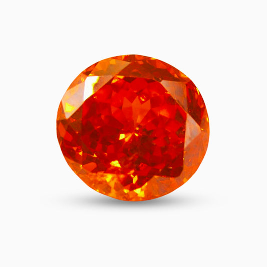 Natural Orange Spinel Stone Round 3 Carats 8x8mm