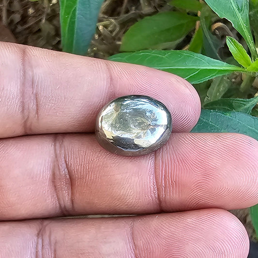 Natural Oval Pyrite Healing Stone in 21.72 Carats for Sale
