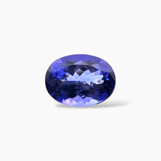 Natural Oval Shape Tanzanite Stone in 5.39 Carats Weight for Sale