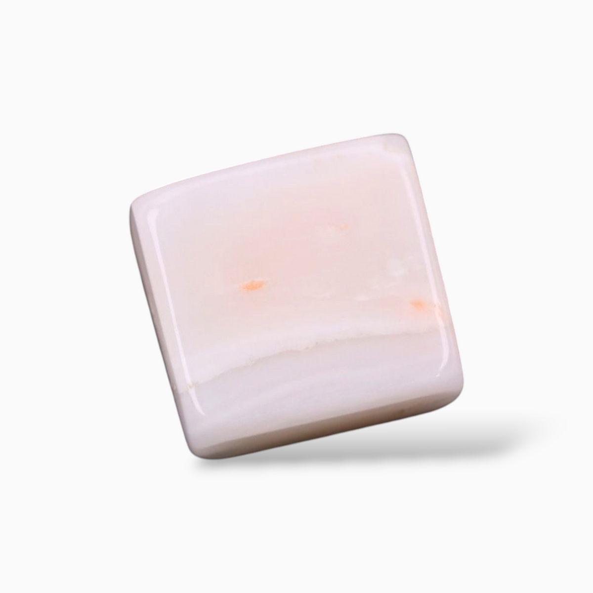 Pink Moonga Gemstone For Sale In Square Cut Shape 11.65 Carats & Size 11.6x11.1mm