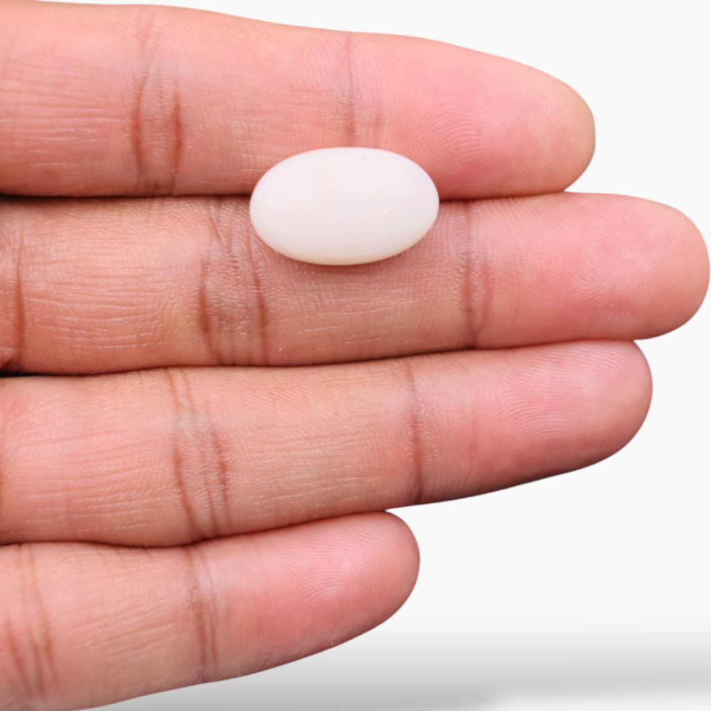 Pink Mooga Stone For Sale In Oval Cabochon Shape 15.96 Carats & Size 19.8x12.2mm Size