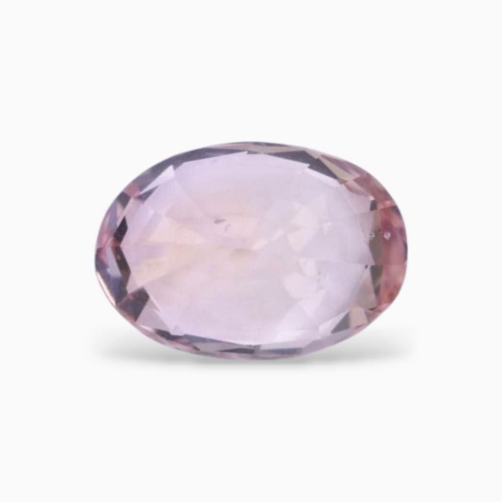 Natural Padparadscha 2.58 Carats Oval Shape 9.04×6.37x4.97mm Size Certified By IDL