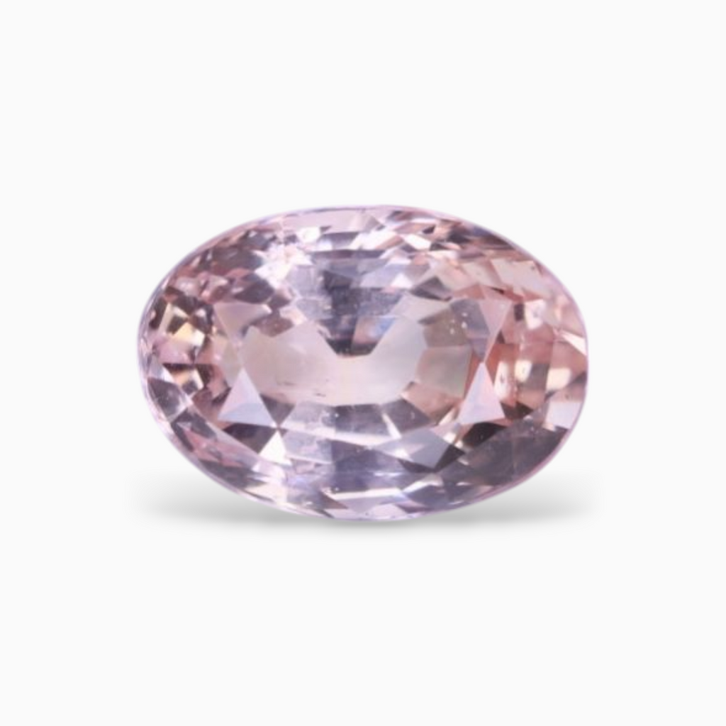 Natural Padparadscha 2.58 Carats Oval Shape 9.04×6.37x4.97mm Size Certified By IDL