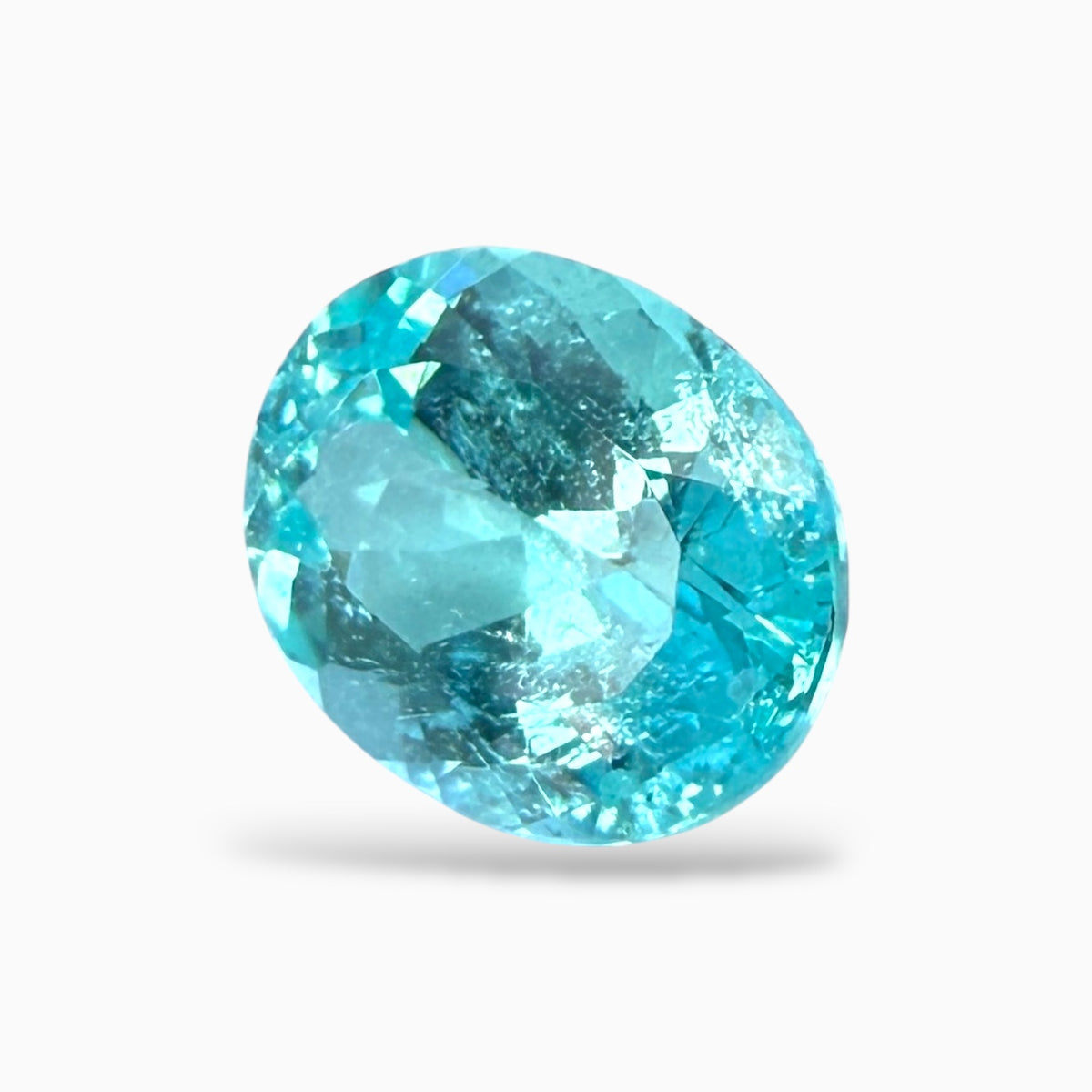 Natural Paraiba Tourmaline Oval 2.60 Carats 10.17 x 7.96 x 4.94 mm From Mozambique Certified From GFCO GEM LAB