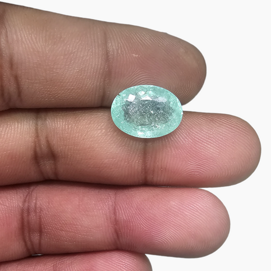 Natural Paraiba Tourmaline Stone 6.56 Carats Oval Cut (13.5x10x5.52 mm)