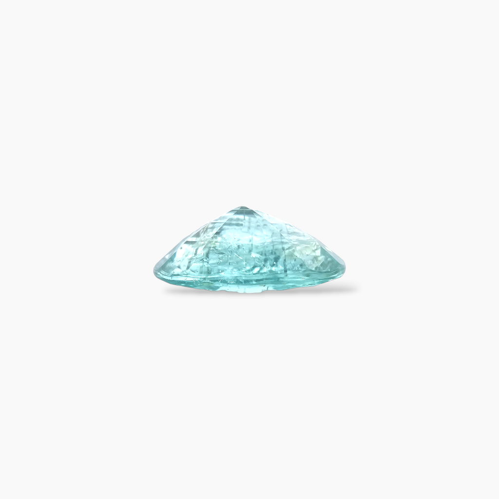 loose Natural Paraiba Tourmaline Stone 6.77 Carats Oval Cut (14x56x11.73x6.12 mm)