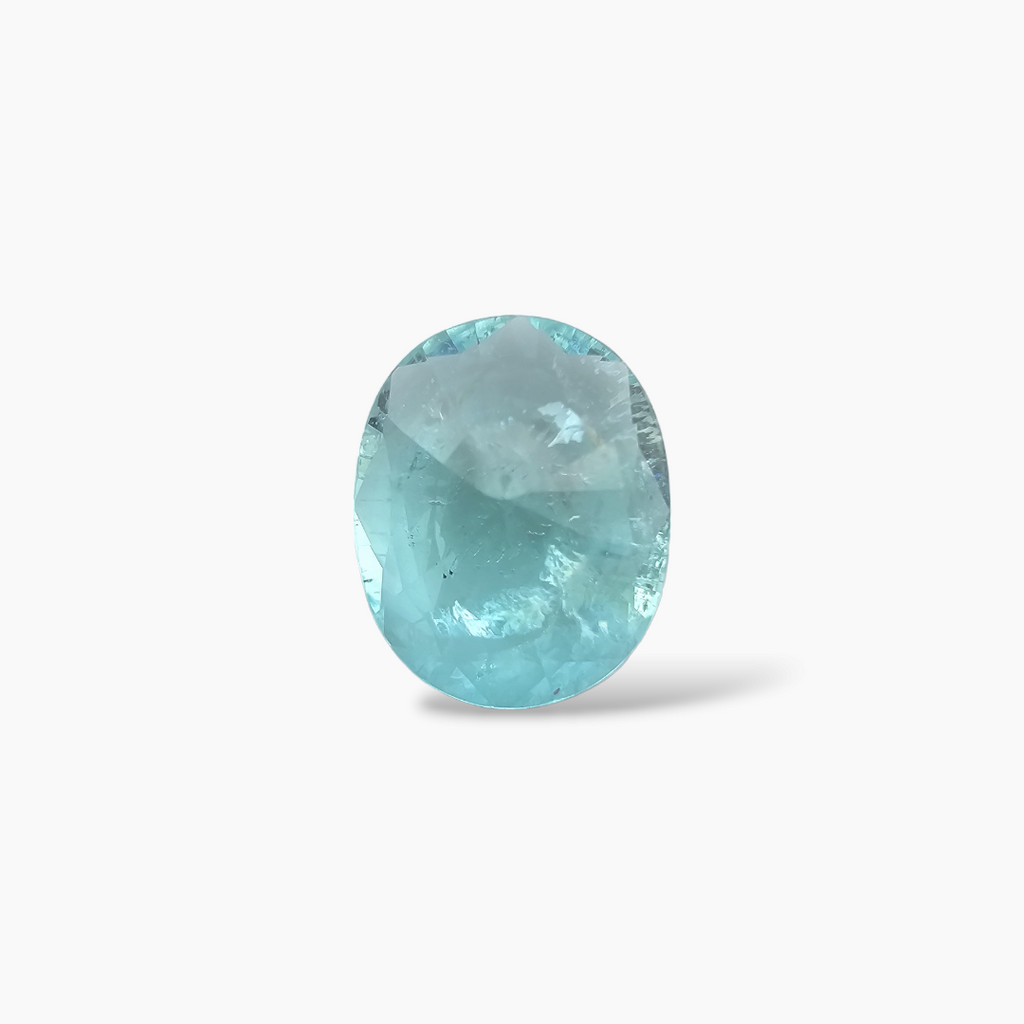 online Natural Paraiba Tourmaline Stone 6.77 Carats Oval Cut (14x56x11.73x6.12 mm)