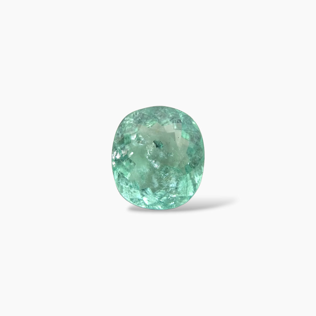 Natural Paraiba Tourmaline Stone 7.51 Carats Cushion Cut (12.55x11.38x7.02 mm)