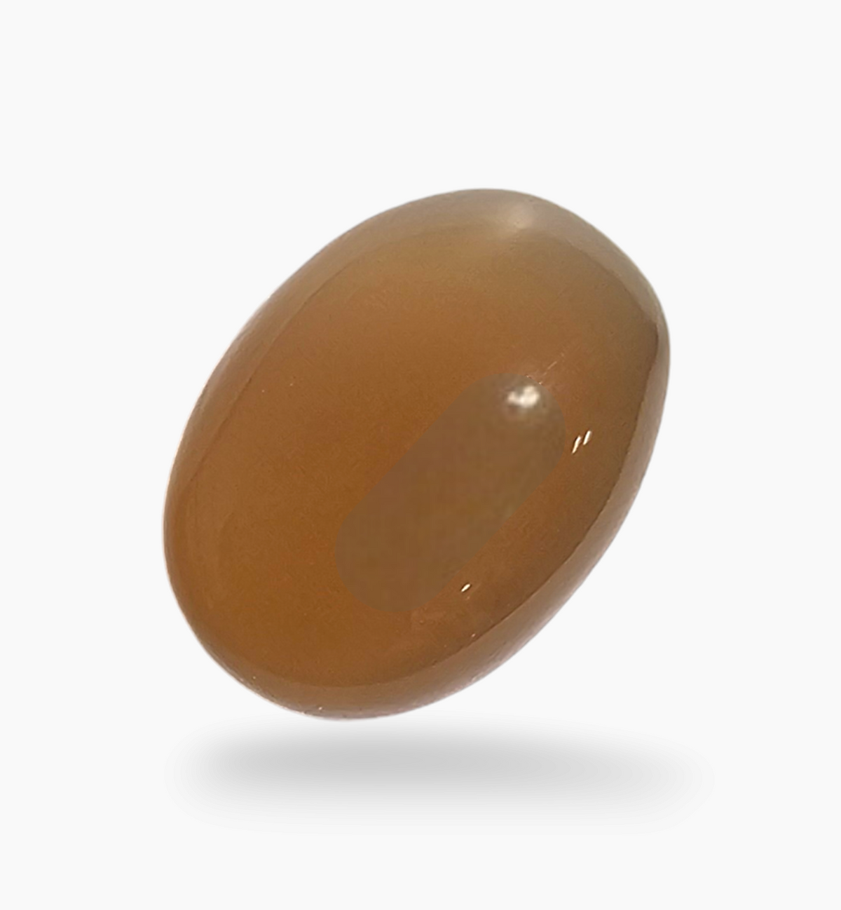 Natural Peach Moonstone Gemstone 2.26Carats Oval Cabochon Shape 10.5x7.7mm