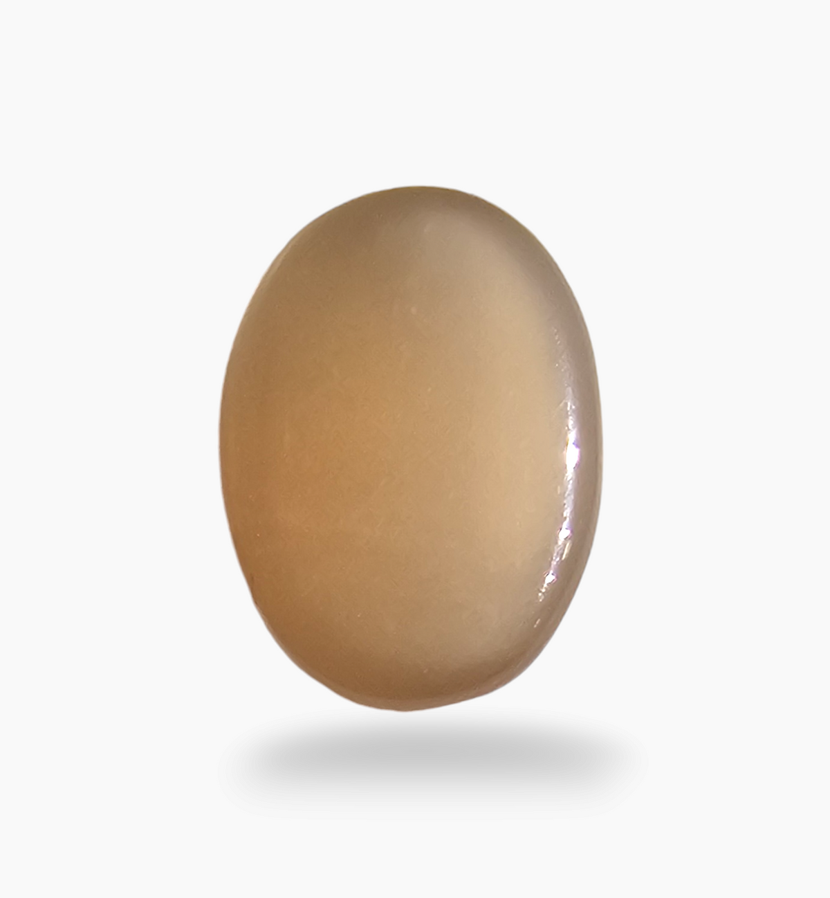 Natural Peach Moonstone Gemstone 2.26Carats Oval Cabochon Shape 10.5x7.7mm
