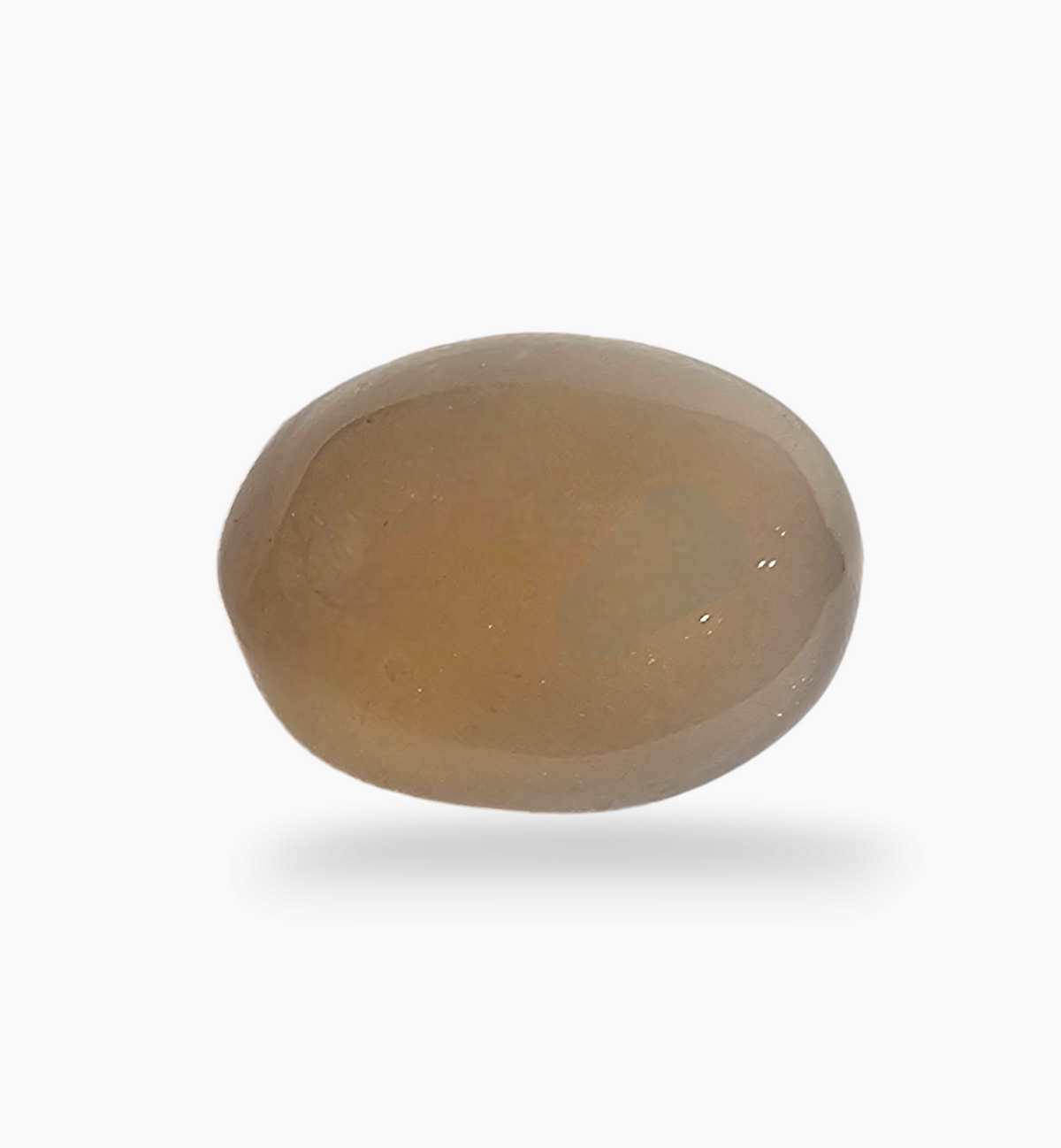 Natural Peach Moonstone Gemstone 4.94 Carats Oval Cabochon Shape 12.6x9.6mm