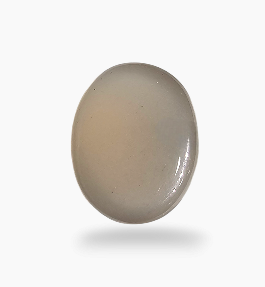 Natural Peach Moonstone Gemstone 5.23  Carats Oval Cabochon Shape  12.7x10mm