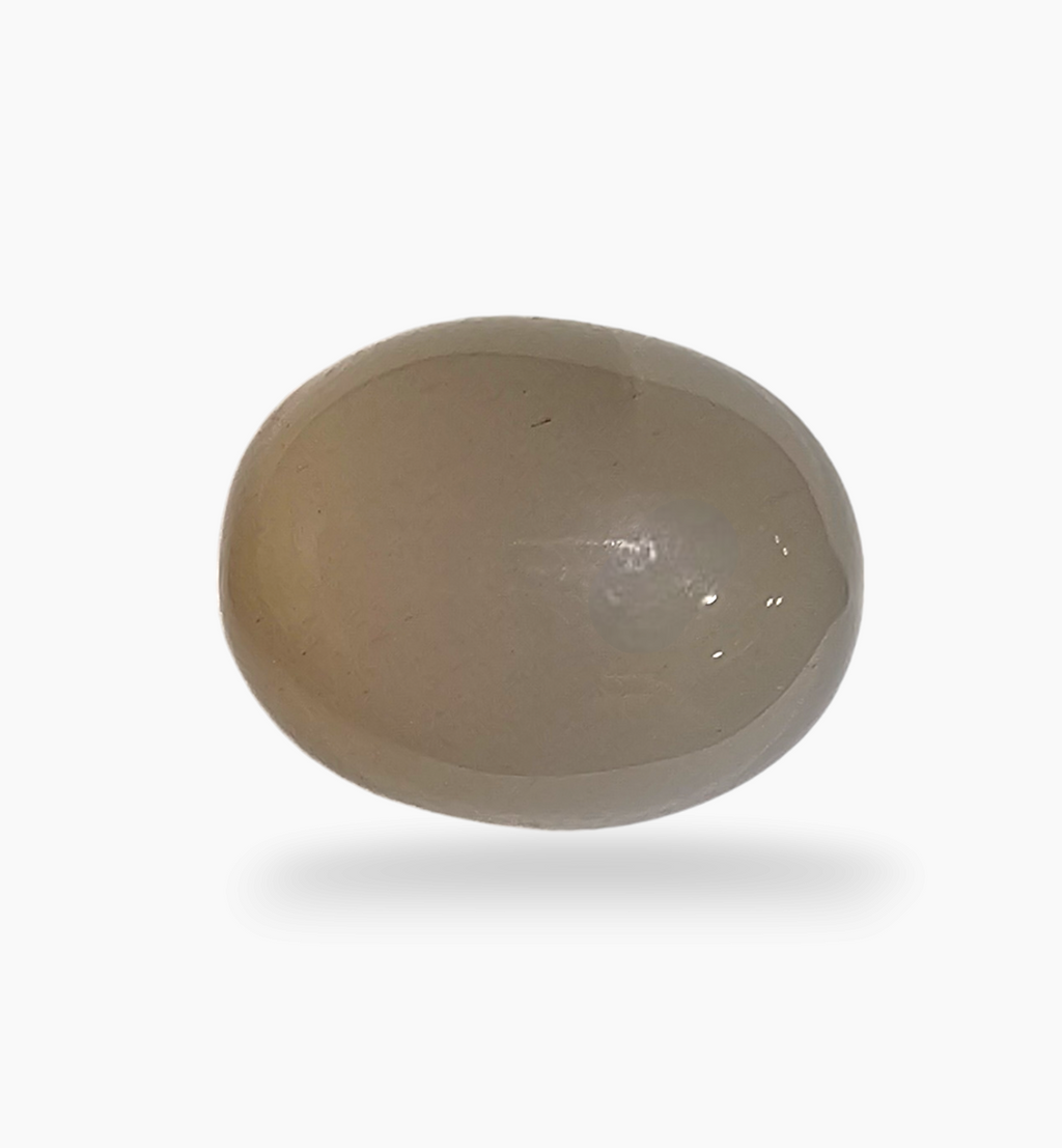 Natural Peach Moonstone Gemstone 5.23  Carats Oval Cabochon Shape  12.7x10mm