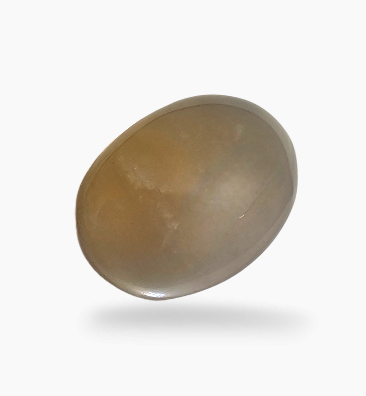 Natural Peach Moonstone Gemstone 5.38 Carats Oval Cabochon Shape  14x10.7mm