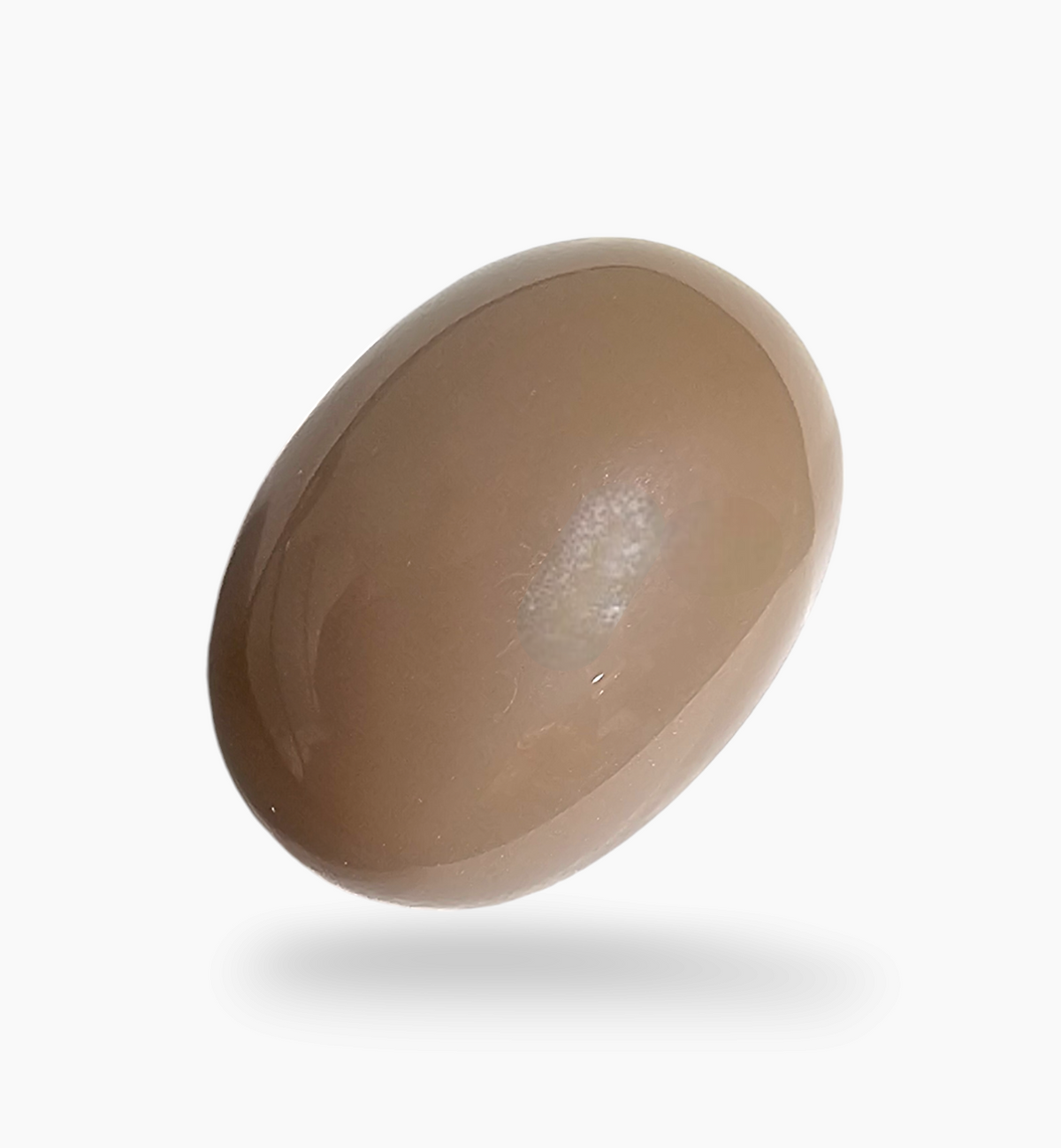 Natural Peach Moonstone Gemstone 8.11 Carats Oval Cabochon Shape 15.5x11.5mm