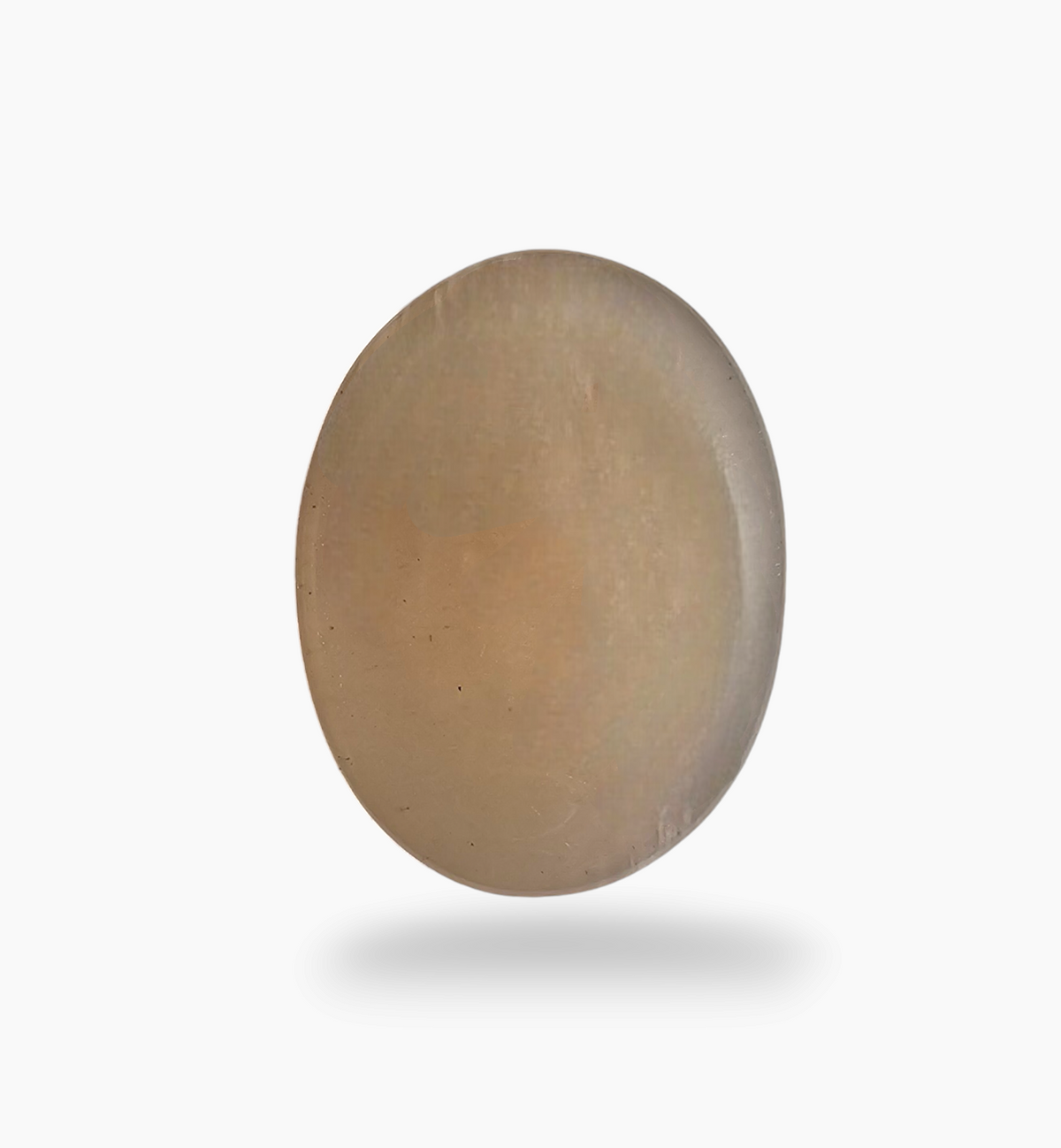 Natural Peach Moonstone Gemstone 8.41 Carats Oval Cabochon Shape 17x13mm