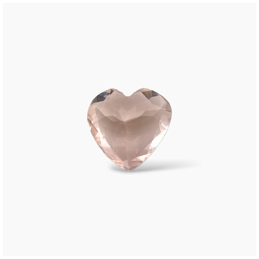 online Natural Pink Morganite Stone 1.36 Carats Heart Cut (8 mm)