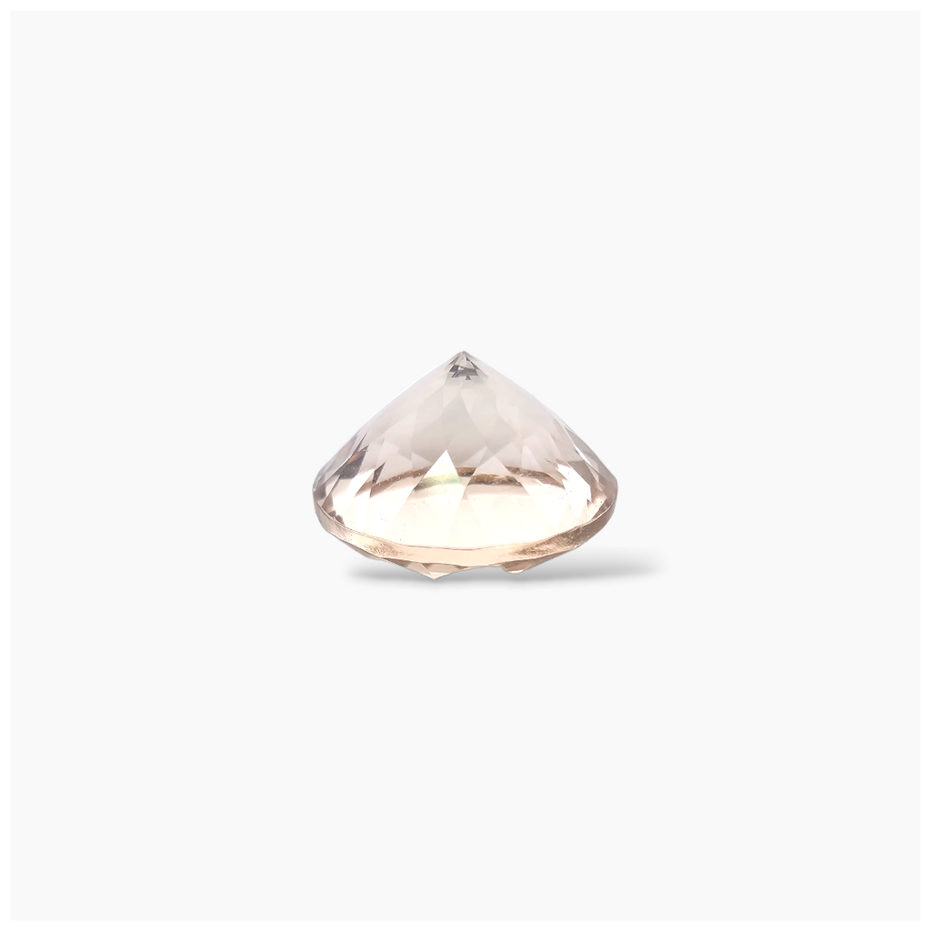 online Natural Peach Morganite Stone 3.64 Carats Round Cut (10mm)