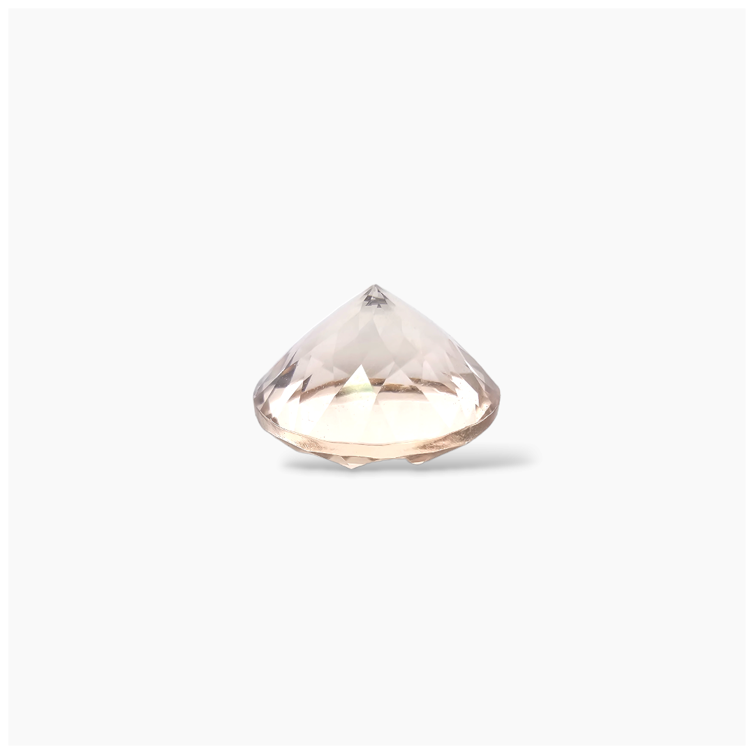 online Natural Peach Morganite Stone 3.64 Carats Round Cut (10mm)