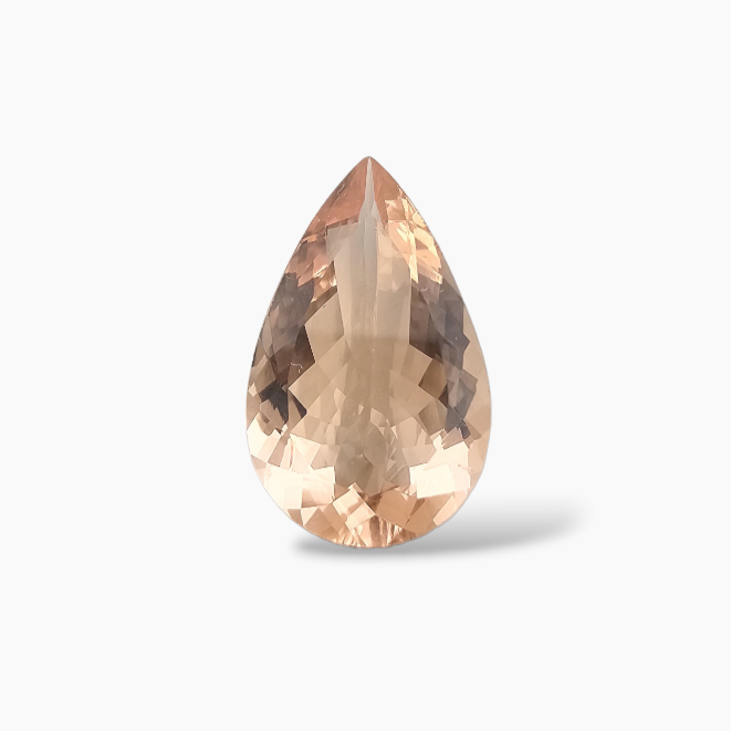 buy Natural Peach Morganite Stone 4.38 Carats Pear Cut (16.5x10 mm)