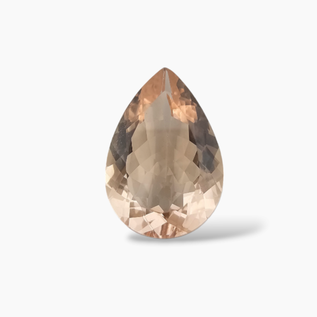buy Natural Peach Morganite Stone 4.84 Carats Pear Cut (15x10 mm)