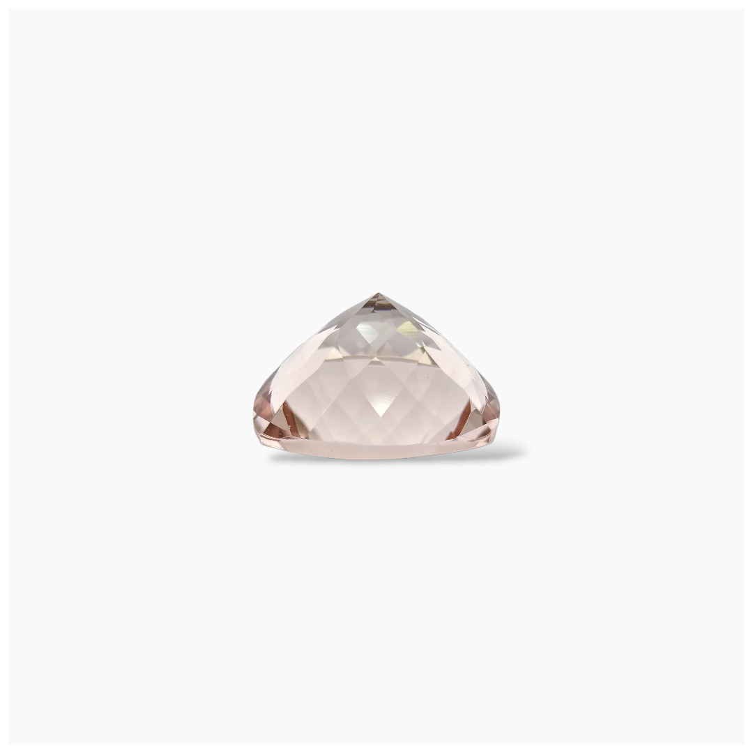 online Natural Peach Morganite Stone 5.26 Carats Cushion Cut (12 mm)