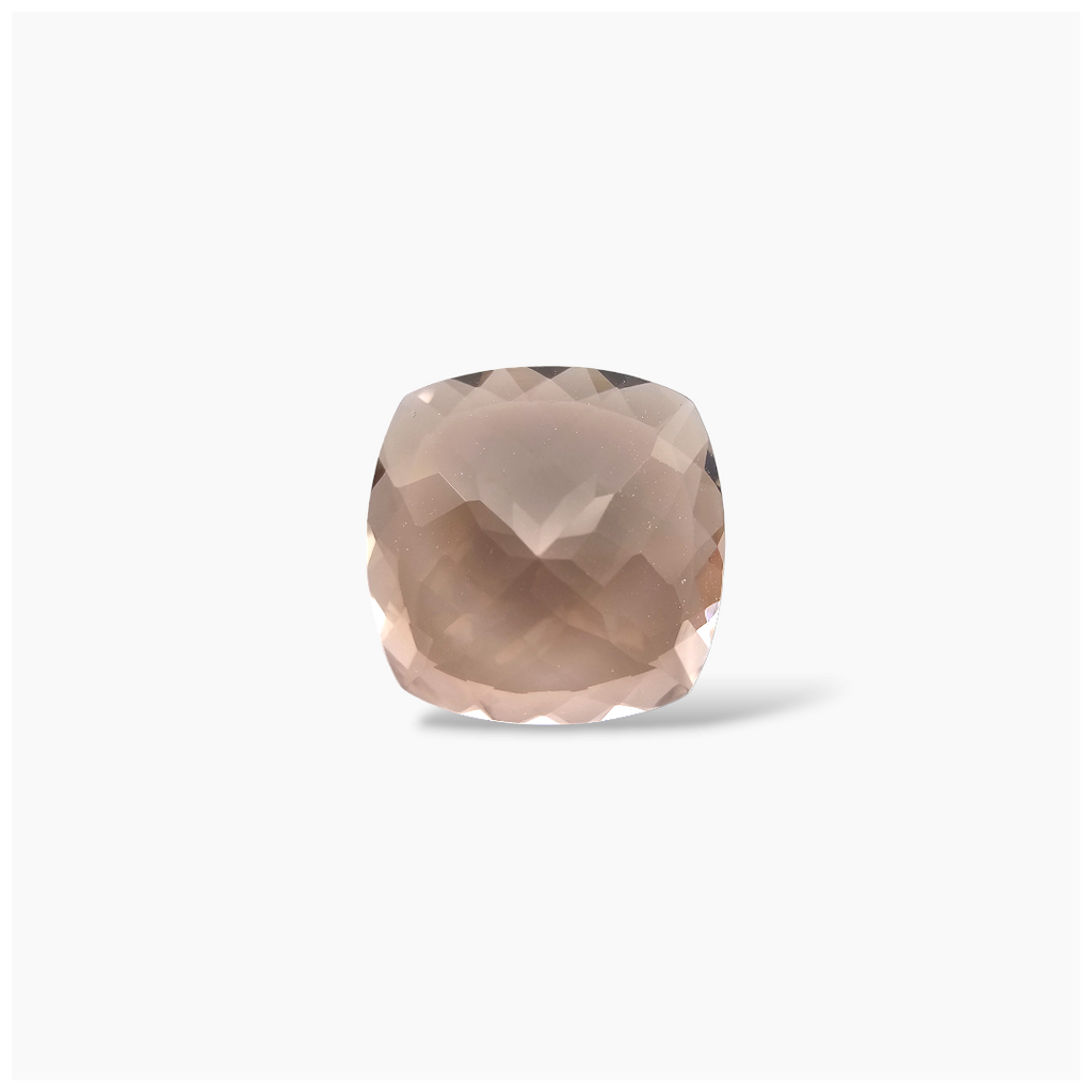 Natural Peach Morganite Stone 5.26 Carats Cushion Cut (12 mm)