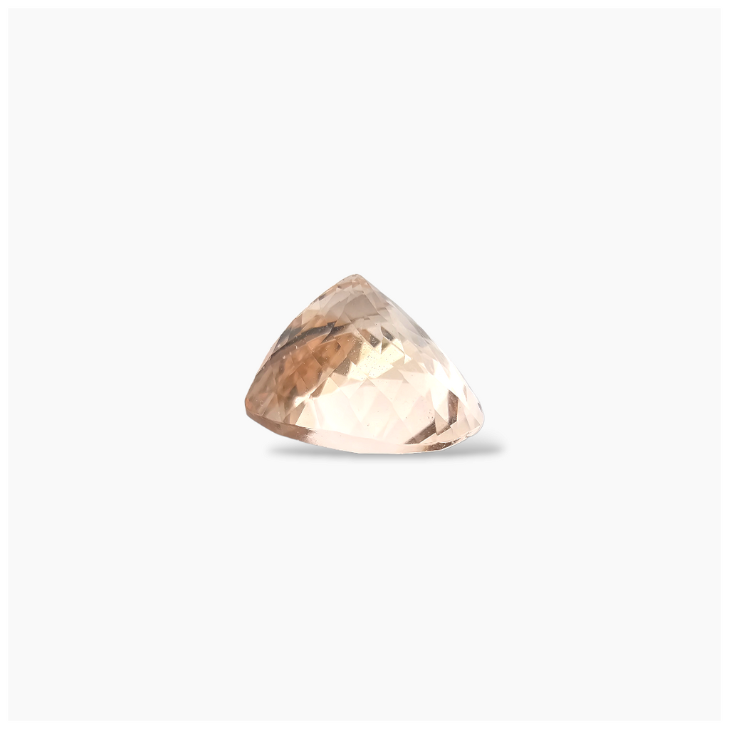 online Natural Peach Morganite Stone 5.66 Carats Heart Cut (12x11.5 mm) 