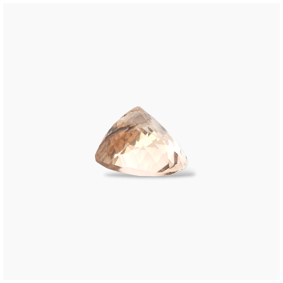online Natural Peach Morganite Stone 5.66 Carats Heart Cut (12x11.5 mm) 