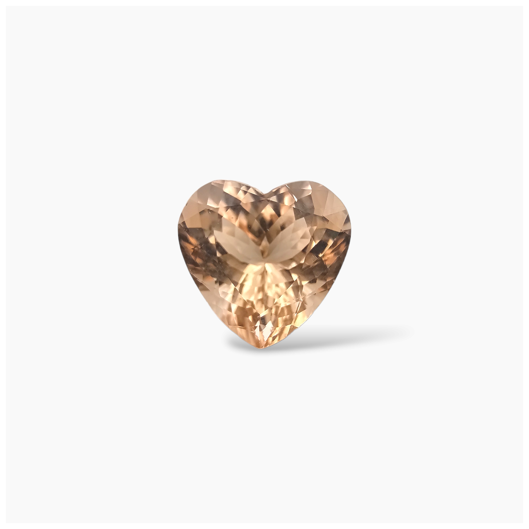 buy Natural Peach Morganite Stone 5.66 Carats Heart Cut (12x11.5 mm)