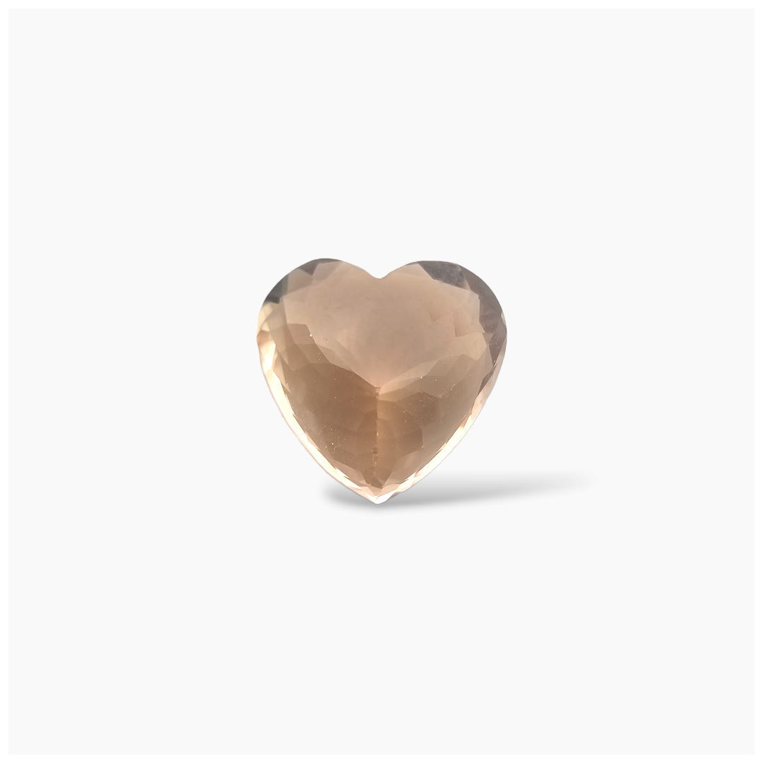 shop Natural Peach Morganite Stone 5.66 Carats Heart Cut (12x11.5 mm)