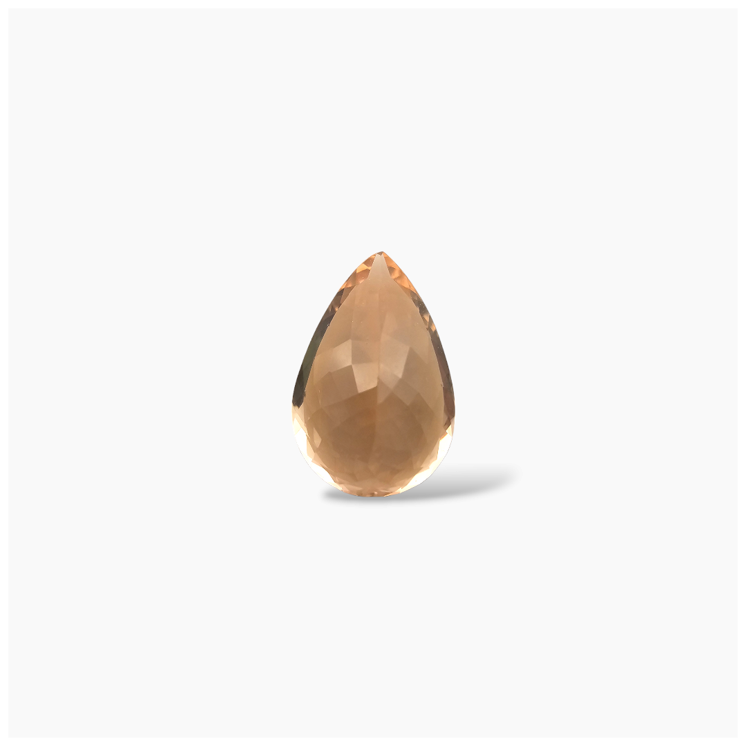 online Natural Peach Morganite Stone 5.70 Carats Pear Cut (15.5x10 mm)