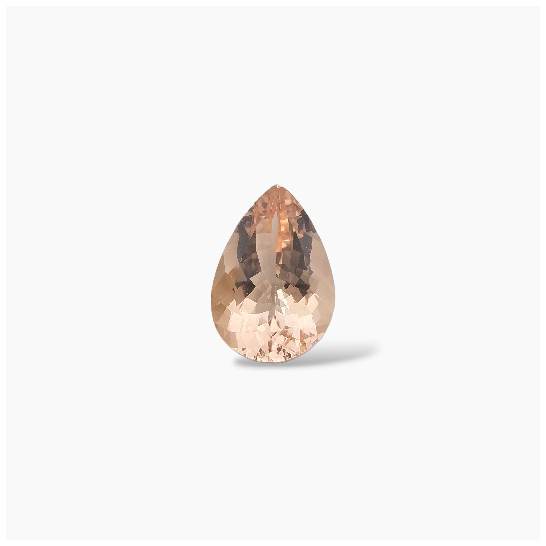 buy Natural Peach Morganite Stone 5.70 Carats Pear Cut (15.5x10 mm)