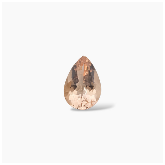 buy Natural Peach Morganite Stone 5.70 Carats Pear Cut (15.5x10 mm)