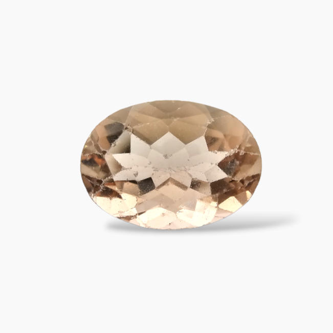 buy Natural Peach Morganite Stone 7.51 Carats Oval Cut (14x11 mm)