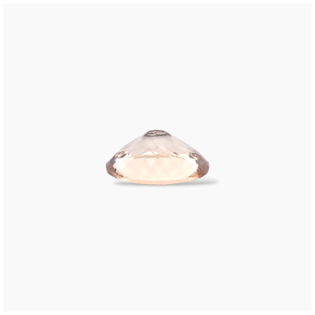 loose Natural Peach Morganite Stone 7.53 Carats Oval Cut (16x12 mm)