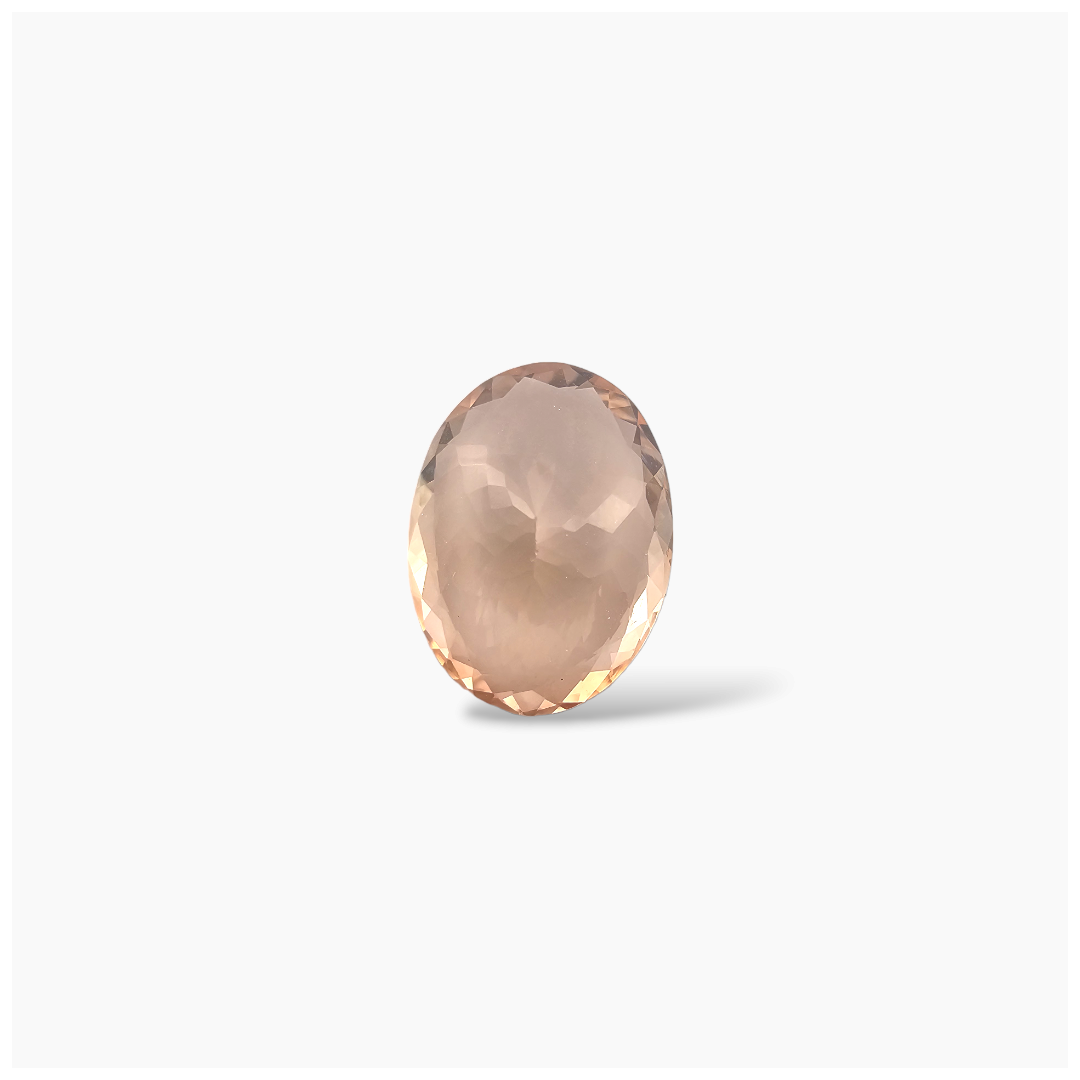 online Natural Peach Morganite Stone 7.53 Carats Oval Cut (16x12 mm)