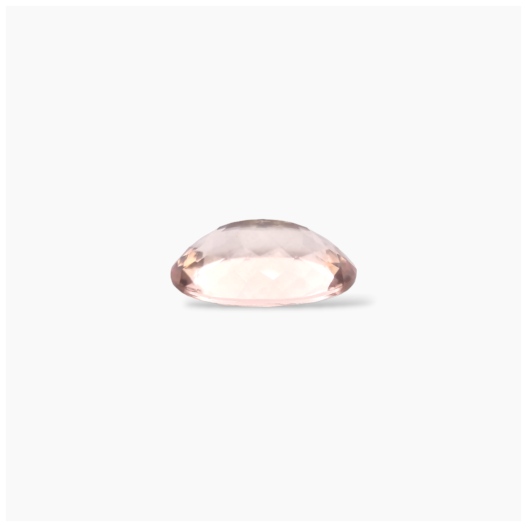 online Natural Peach Morganite Stone 8.77 Carats Oval Cut (18x12 mm) 