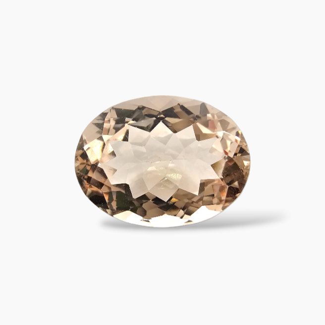 buy Natural Peach Morganite Stone 9.61 Carats Oval Cut (16x12 mm)