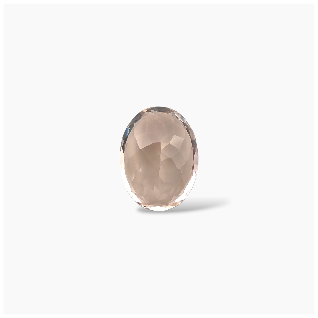 online Natural Peach Morganite Stone 9.61 Carats Oval Cut (16x12 mm) 