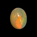 Natural PeachPuff Ethiopian Opal Stone 1.25 Carats Oval Cabochon Shape 9 x 7 mm