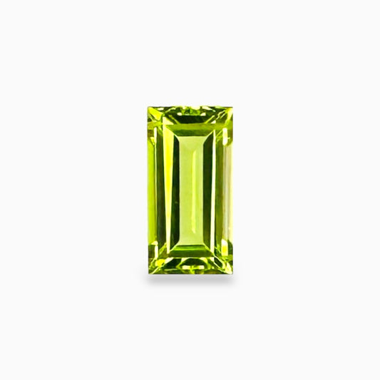 Natural Peridot Baguette Cut 0.91 Carats, 8x4 mm Buy Online