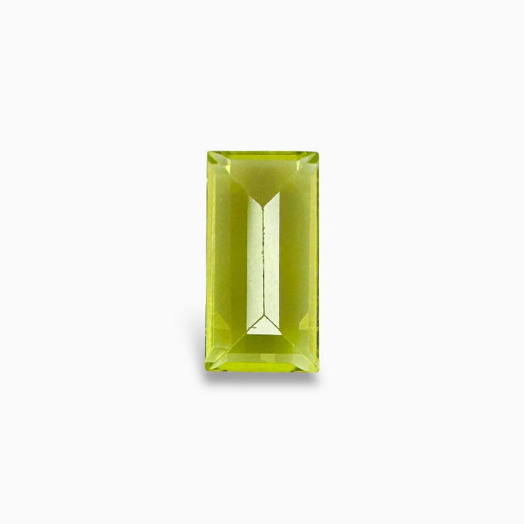 Natural Peridot Baguette Cut 0.91 Carats, 8x4 mm Buy Online