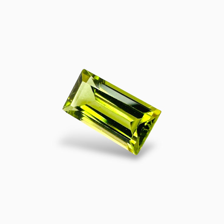 Natural Peridot Baguette Cut 0.91 Carats, 8x4 mm Buy Online